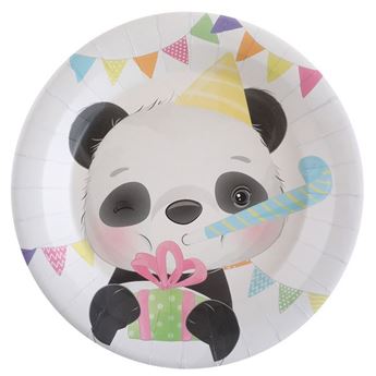 Imagen de Platos Mi Panda Infantil cartón 23cm (10 unidades)