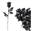 Imagen de Rosa Negra Plateada Halloween (43cm)