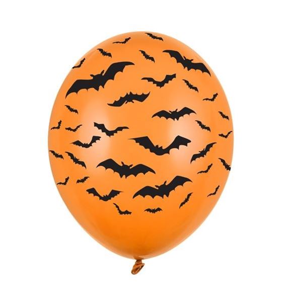Imagens de Globos Murciélagos Halloween Naranjas (6)