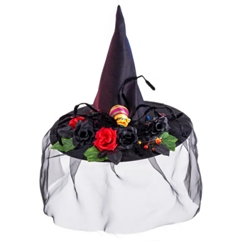 Imagen de Gorro Bruja Flores Mujer