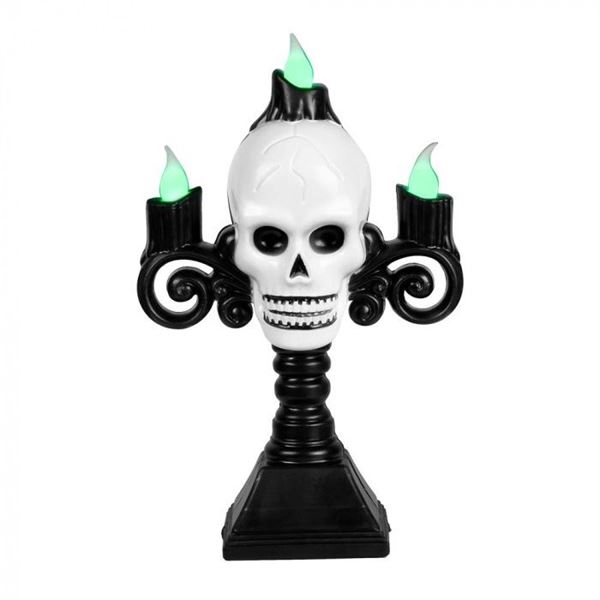 Imagen de Candelabro Calavera con Luz (16cm)