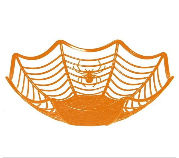 Imagen de Bol Cesta Araña Halloween Naranja (28x8cm)