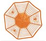 Imagen de Bol Cesta Araña Halloween Naranja (28x8cm)