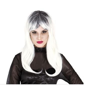 Imagens de Peluca Blanca con negra Raíz Eventos