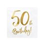 Imagen de Servilletas 50 Cumpleaños Dorados 33cm (20)