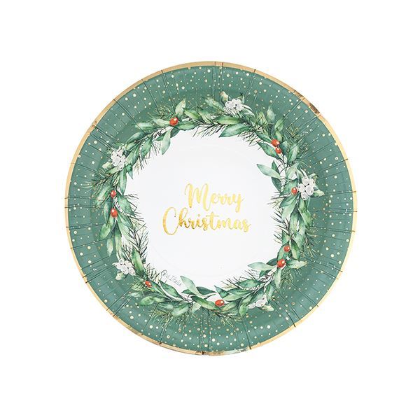 Imagen de Boles Navidad Guirnalda cartón 24cm (8 unidades)