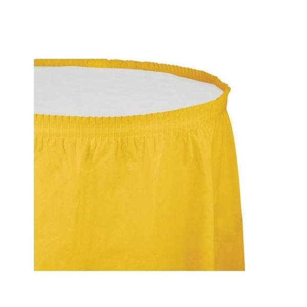 Imagens de Falda de Mesa Amarilla plástico (74cm x 420cm)