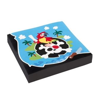 Imagen de Servilletas Pirata Infantil papel 33cm (20 unidades)