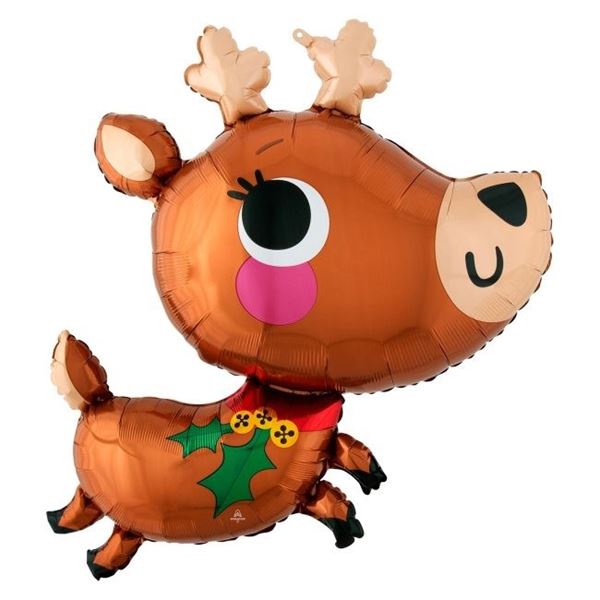 Imagens de Globo Forma Reno Navideño adorable (76cm)