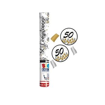 Imagen de Cañón Confeti 50 Años papel (30cm)