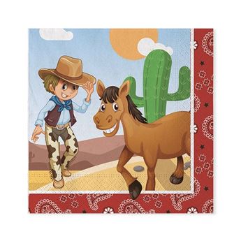 Picture of Servilletas Oeste Cowboy papel (20)