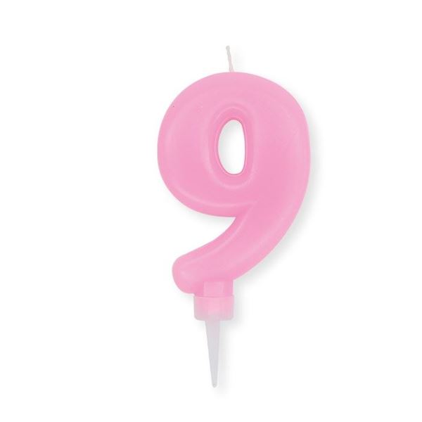 Picture of Vela 9 Rosa Pastel (10cm) 