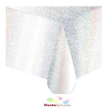 Imagen de Mantel Iridiscente Brillante plástico (137cm x 274cm)