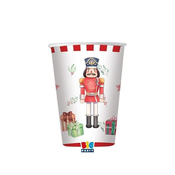 Picture of Vasos Cascanueces Navidad cartón (8 uds.)