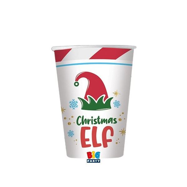 Picture of Vasos Navidad Elfos cartón (8 uds.)