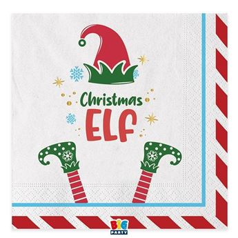 Picture of Servilletas Navidad Elfos papel 33cm (20 unidades)