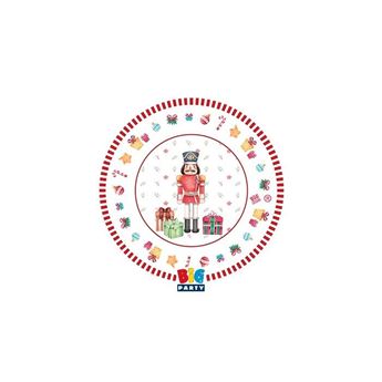 Imagen de Posavasos Cascanueces Navidad 9cm (8 unidades)