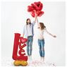 Picture of Globo LOVE Rojo con Base sin Helio (147cm)
