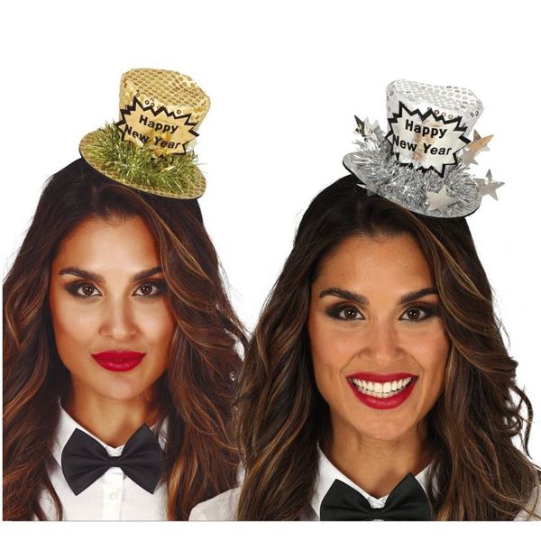 Imagen de Diadema Chistera Happy New Year