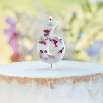 Imagen de Vela 6 Pétalos Floral  