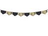 Imagen de Banner Negro y Dorado Flecos (3m)