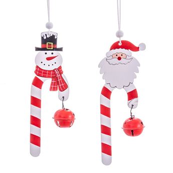 Imagens de Adorno Colgante Madera Bastones Navidad (2 unidades)