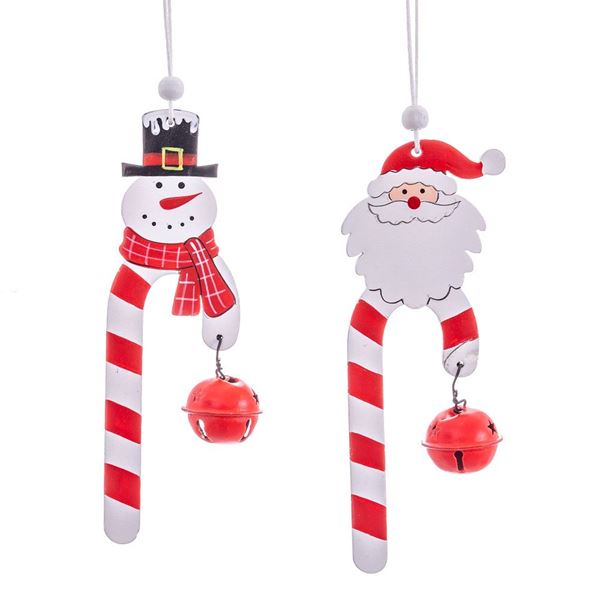 Imagens de Adornos Navideños Colgantes Madera con Campanita (2 unidades)