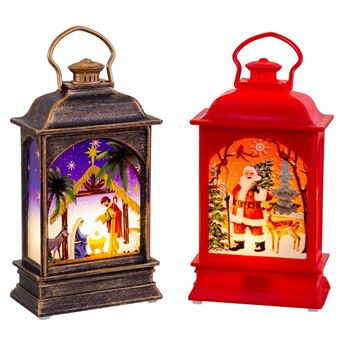 Imagen de Farol con Luz Navideño (12cm)