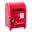 Imagen de Decorado Buzón Santa Claus Rojo 19cm