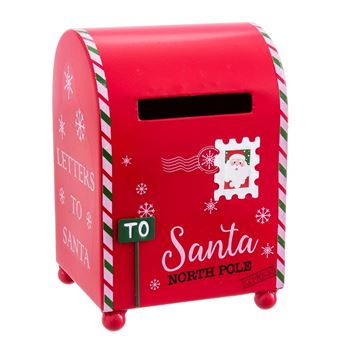 Imagen de Decorado Buzón Santa Claus Rojo 19cm
