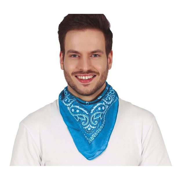 Imagen de Pañuelo Vaquero Cowboy Azul Claro