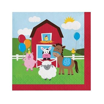 Imagen de Servilletas Mi Granja pequeñas papel (16)