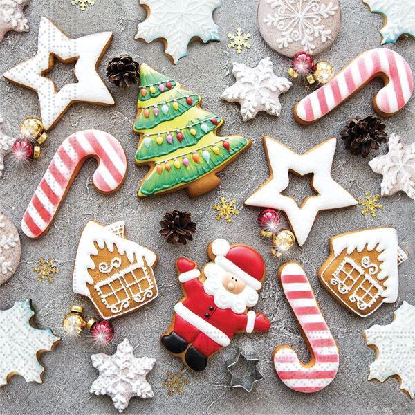 Imagen de Servilletas Galletas Navidad (20 unidades)