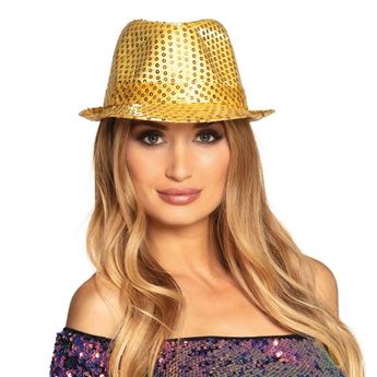 Imagen de Sombrero Dorado Lentejuelas Pop