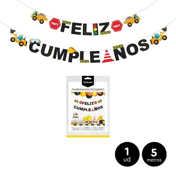 Picture of Guirnalda Feliz Cumpleaños Construcción (5m)