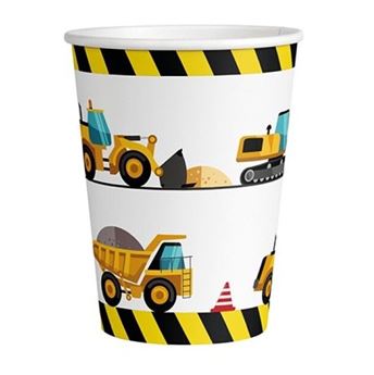Imagen de Vasos Construcción infantil cartón (10 uds.)