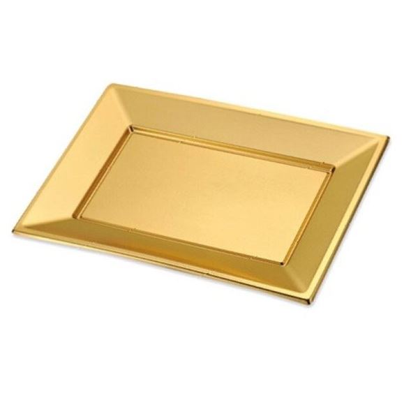 Picture of Bandejas Doradas plástico 33cm (2 unidades)