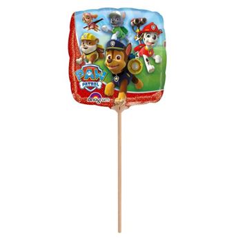 Picture of Globo de Patrulla Canina inflado con palito 23cm