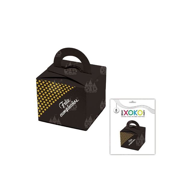 Imagen de Cajas Feliz Cumpleaños Detalles Negro Dorado (6)