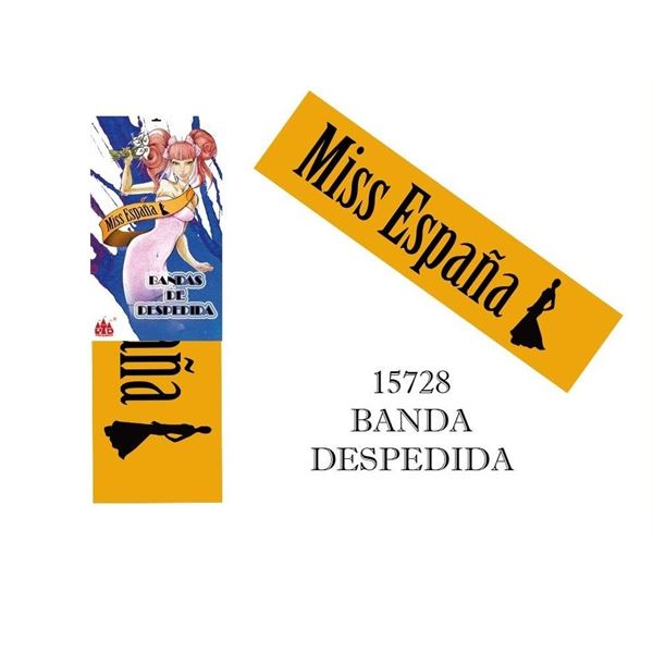 Imagen de Banda Miss España Tela Roja  