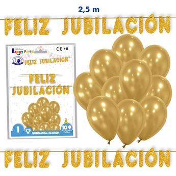 Globos Feliz Jubilación (6)✔️ por sólo 1,08 €. Envío en 24h. Tienda Online.  . ✓. Artículos de decoración para Fiestas.