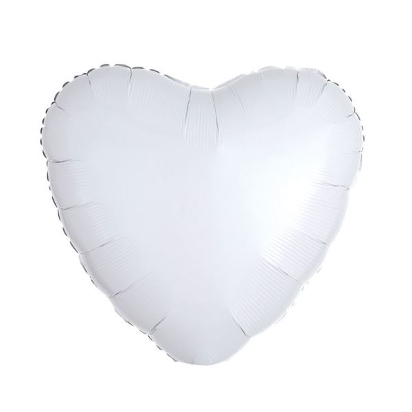 Imagen de Globo Corazón Blanco (45cm)