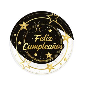 Imagen de Platos Feliz Cumpleaños Estrellas (6)