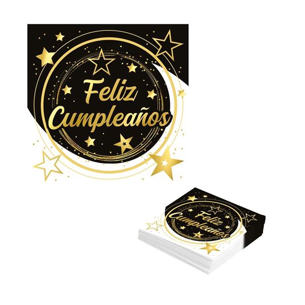 Picture of Servilletas Feliz Cumpleaños Estrellas (12)