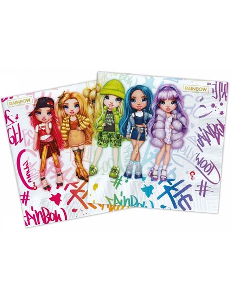 Imagens de Servilletas Rainbow High papel (20)