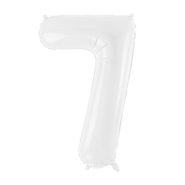 Imagens de Globo Número 7 Blanco Gigante (86cm)