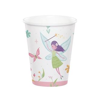 Imagen de Vasos Hadas del Bosque cartón 266ml (8 unidades)