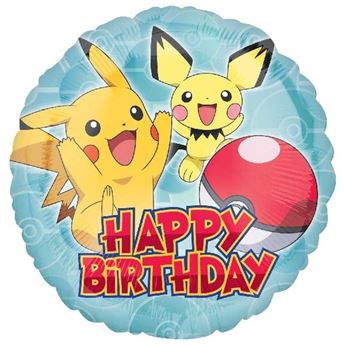 Picture of Globo de Pokémon Happy Birthday (45cm)