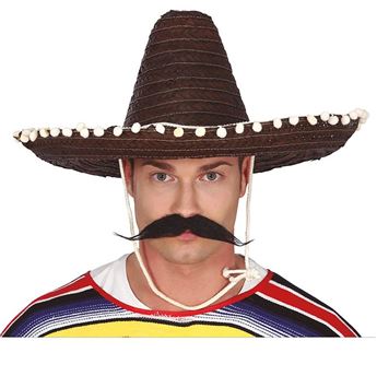 Imagen de Sombrero Mexicano Negro Paja 50cm
