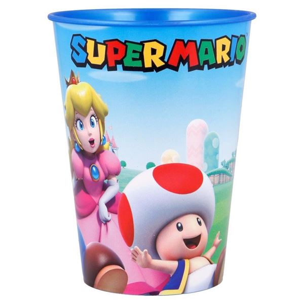 Picture of Vaso de Super Mario Bros Plástico Duro Reutilizable 260ml (1 unidad)